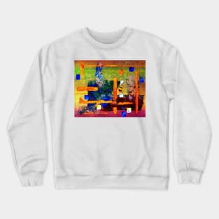 Collage on Lace Crewneck Sweatshirt